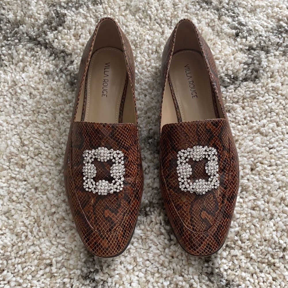 Villa Rouge Brooch Loafer Sz 9